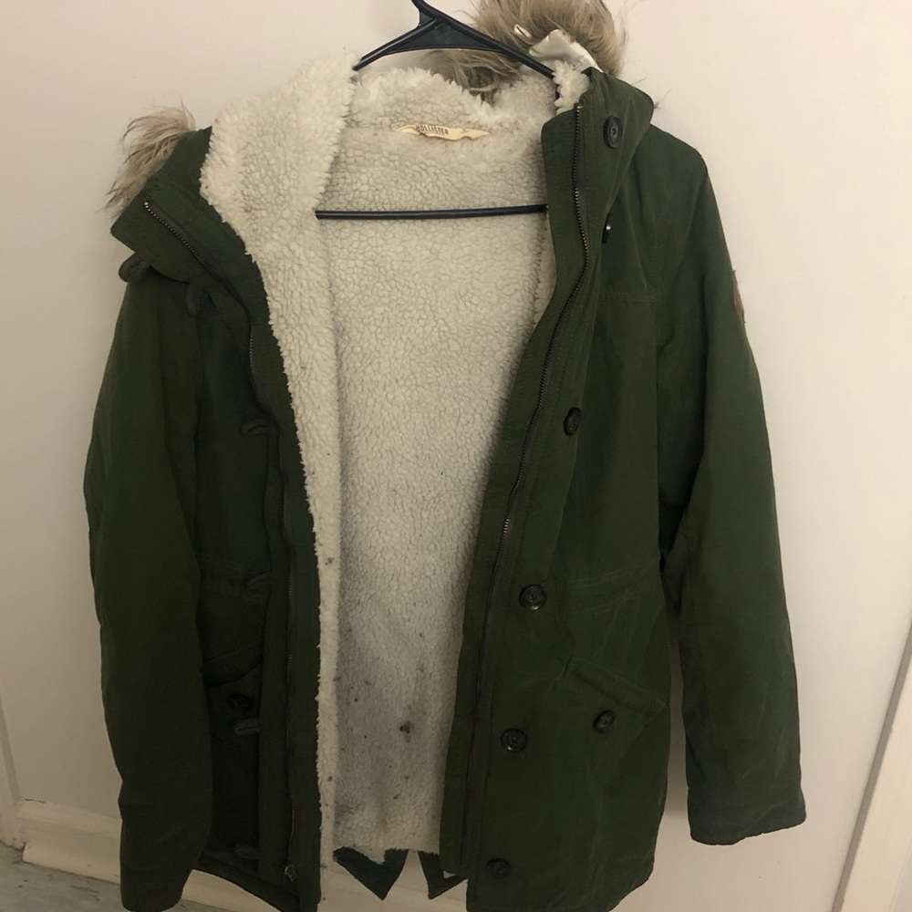 Forest green winter jacket